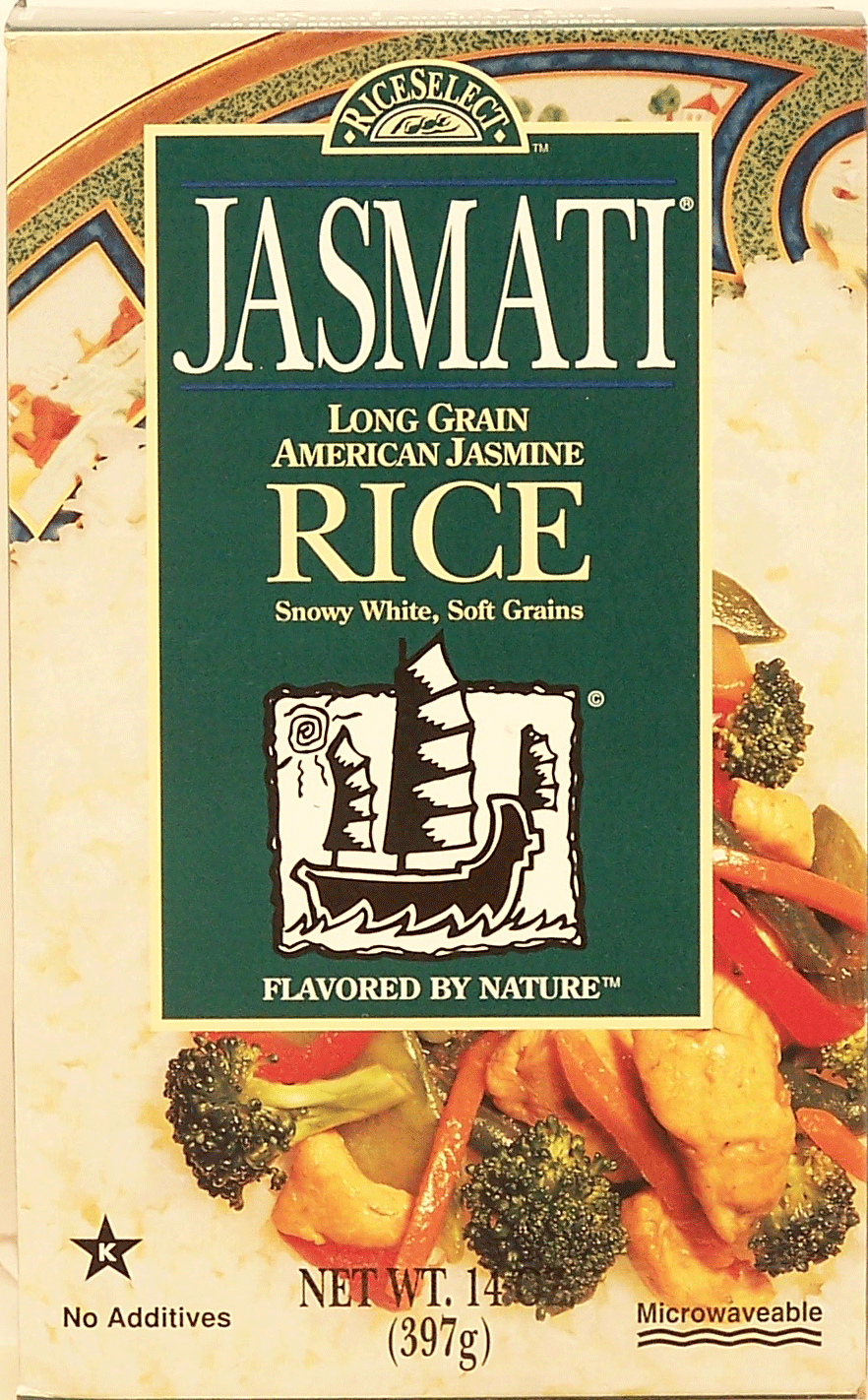 Rice Select Jasmati long grain american jasmine rice, snowy white, soft grains Full-Size Picture